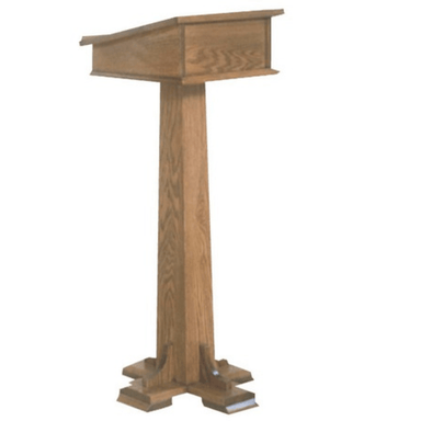320 Wood Church Lectern With Shelf