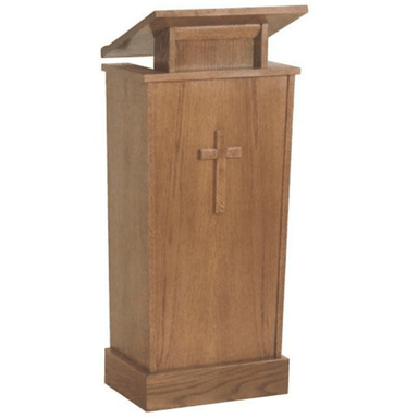 327 Adjustable Height Church Wood Lectern