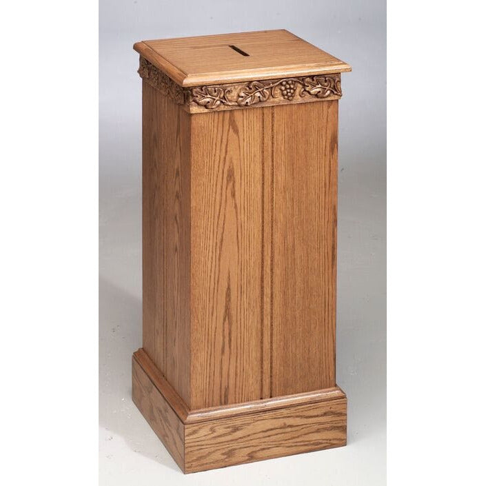 Trinity Tithe Box #50 - with leaf and flower designs wrapped around top