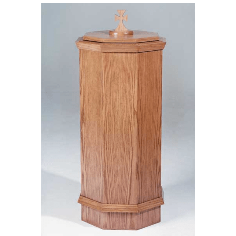 Trinity Baptismal Font #400- With cross on top