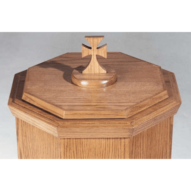 Trinity Baptismal Font #400 cross up close view