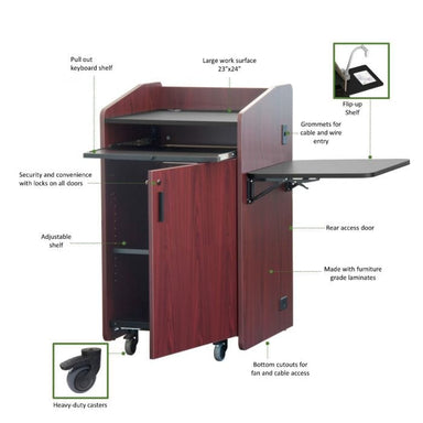 AVFI LE3040 lectern features