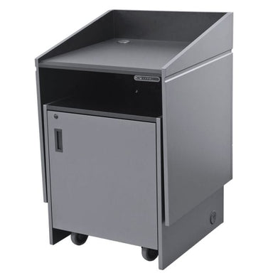 avfi lexyz34 height adjustable multimedia lectern in grey