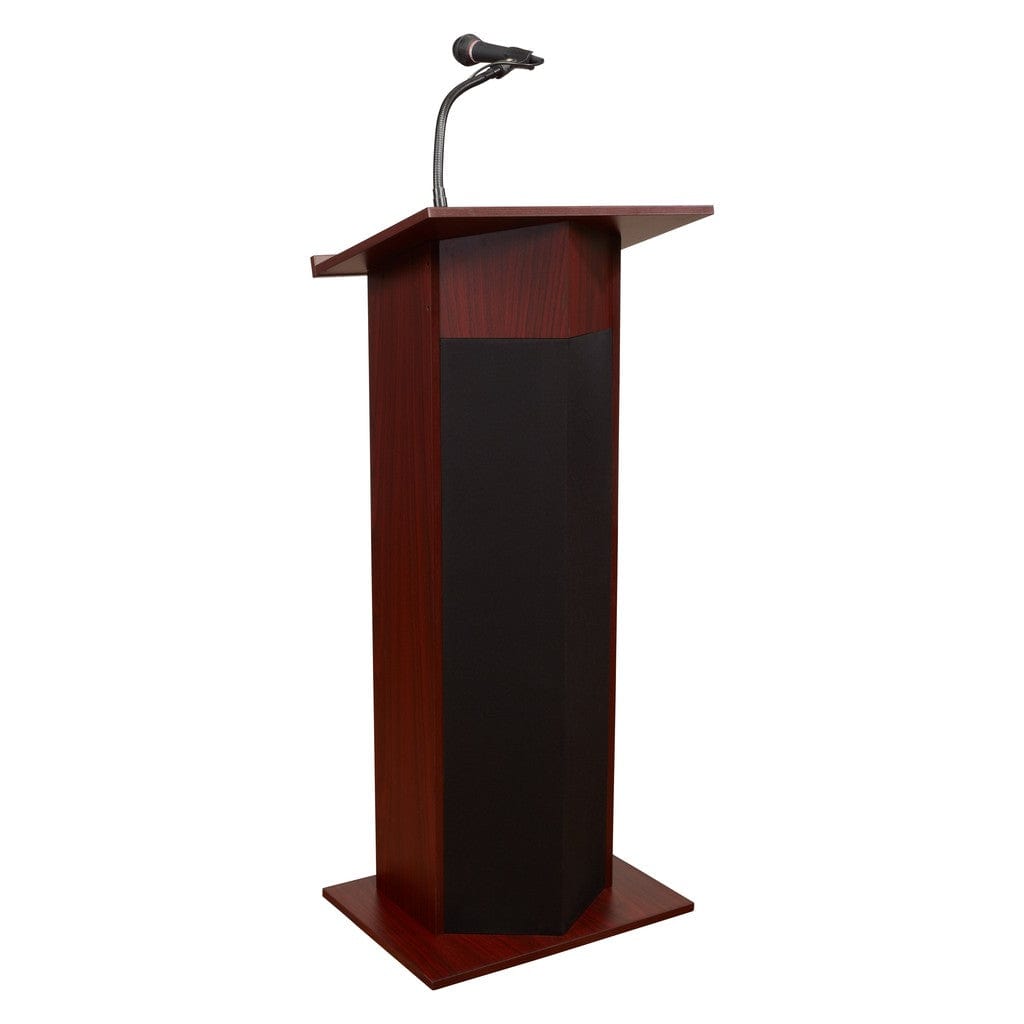 oklahoma sound power plus 111pls lectern in mahogany