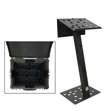 urbann y7 collaspible lectern with carrying case opened up'