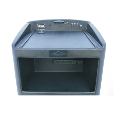 back of portable podium