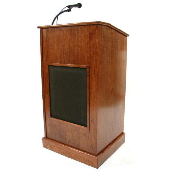 Executive Wood The Collegiate Evolution Sound Lectern- Podium with sound system that can be used in various events