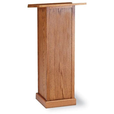 Three wood stains to choose from: light oak, medium oak, and dark oak. There's also the option to add a cross.