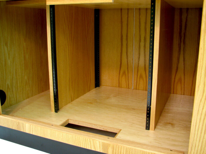 Executive Wood Educator™ Large Multimedia Lectern and Presentation Cart - EDU042