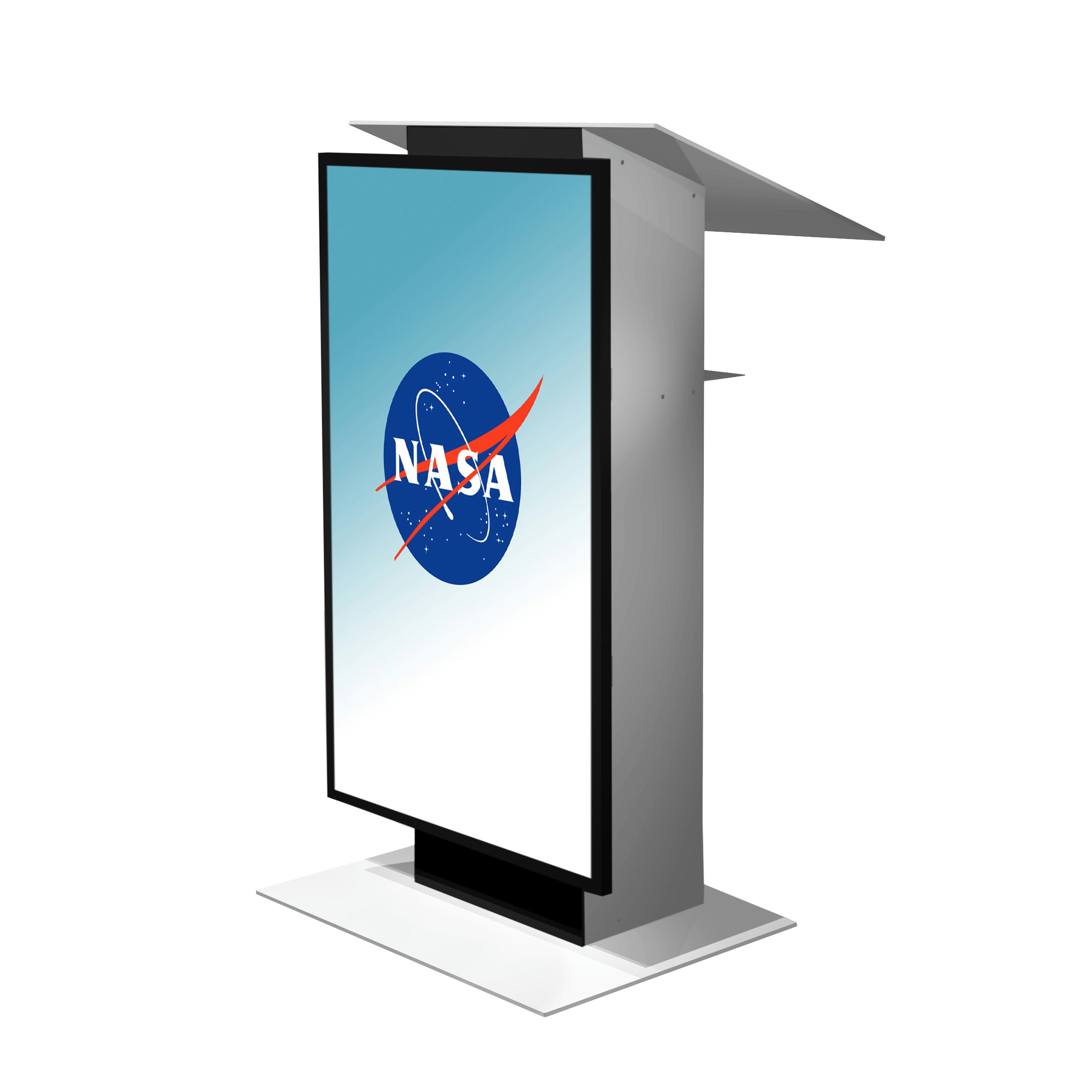 Urbann Light Grey Podium LCD Display- K5 Lectern