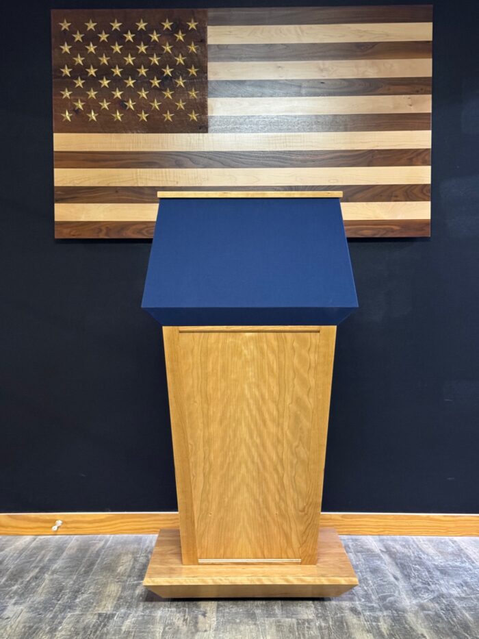 Executive Wood Presidential Bullet Resistant Podium – Certified NIJ Level III - PRES500-AB