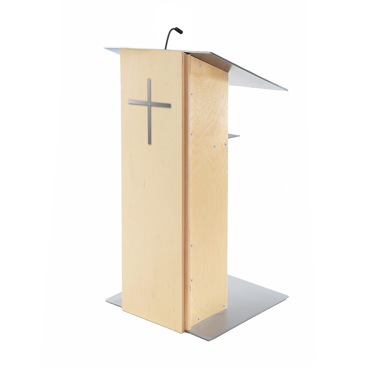 Urbann Wood Church Lectern with Cross - K2