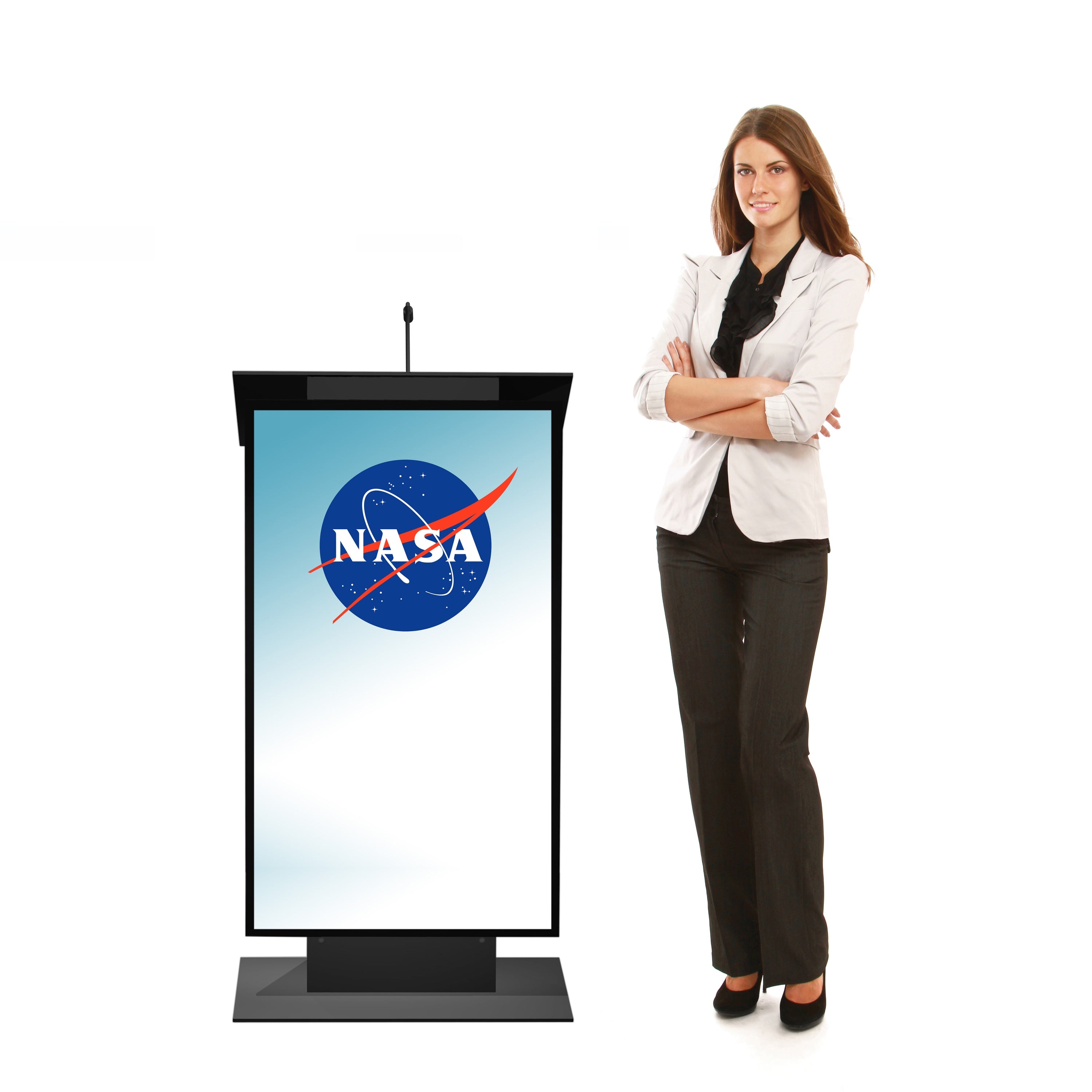 Urbann Charcoal Podium LCD Display- K5 Lectern