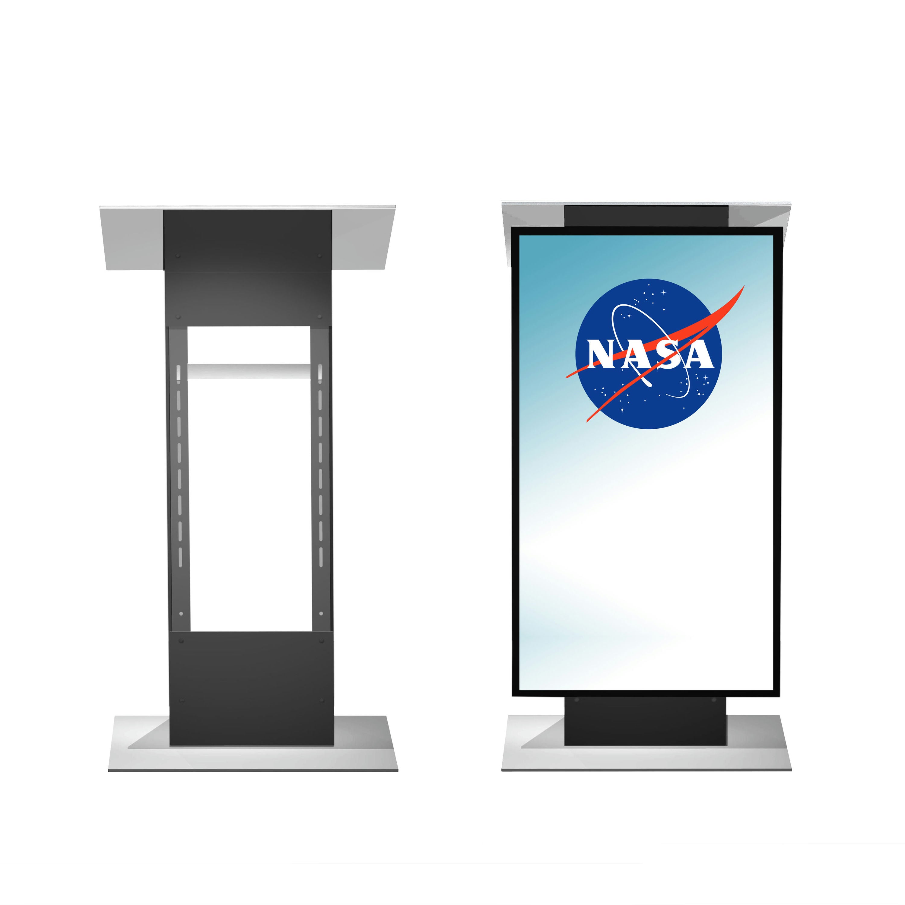 Urbann Light Grey Podium LCD Display- K5 Lectern