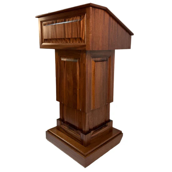 Executive Wood Counselor Lift Adjustable Height Lectern - CLR235-LIFT