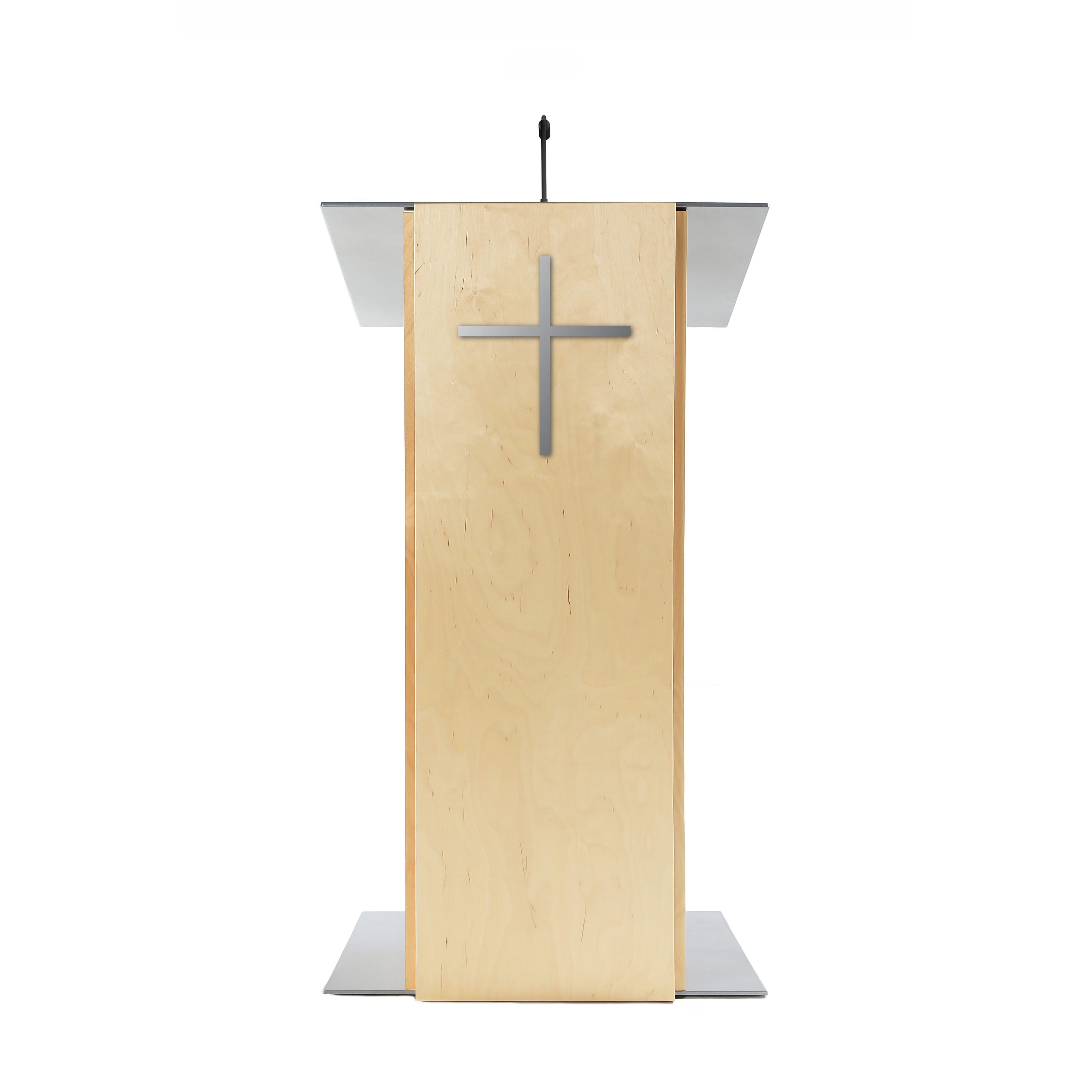 Urbann Wood Church Lectern with Cross - K2