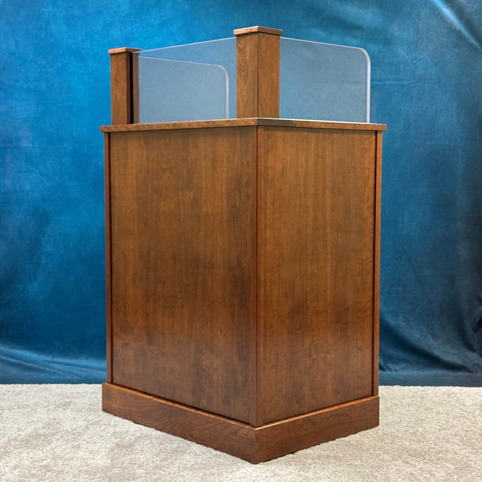 Executive Wood Defender Protector Anti-Ballistic Workstation Podium- DEFPRO339