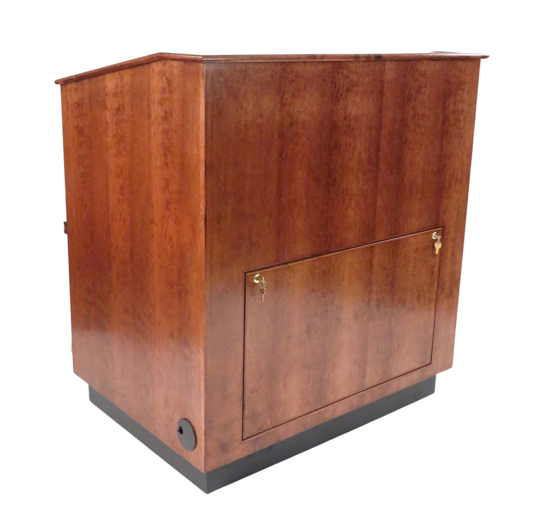 Executive Wood Educator™ Large Multimedia Lectern and Presentation Cart - EDU042
