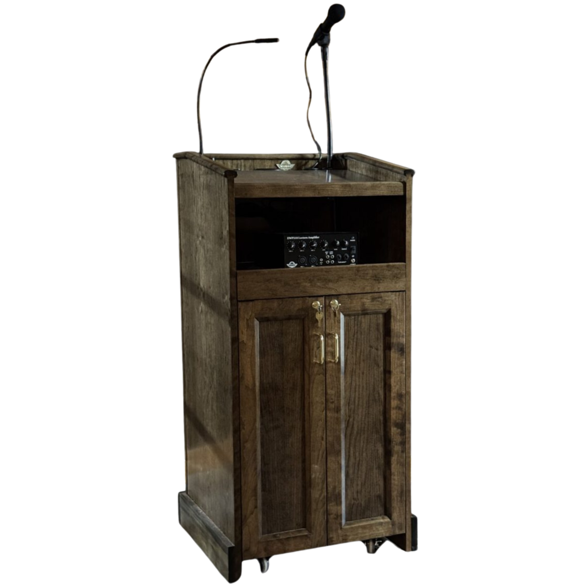 Executive Wood Modern Collegiate Evolution Sound System Lectern | CPD677-EV