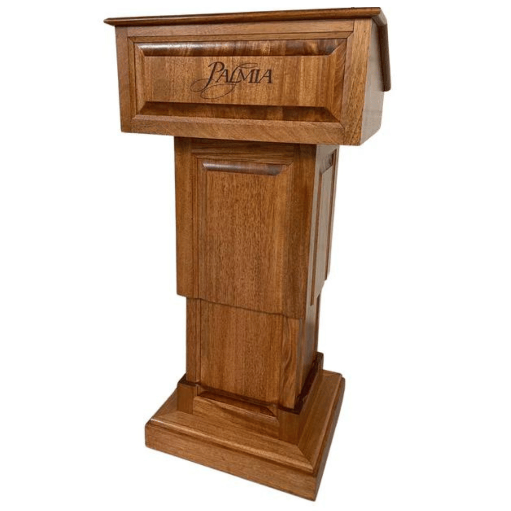 Executive Wood Counselor Lift Adjustable Height Lectern - CLR235-LIFT