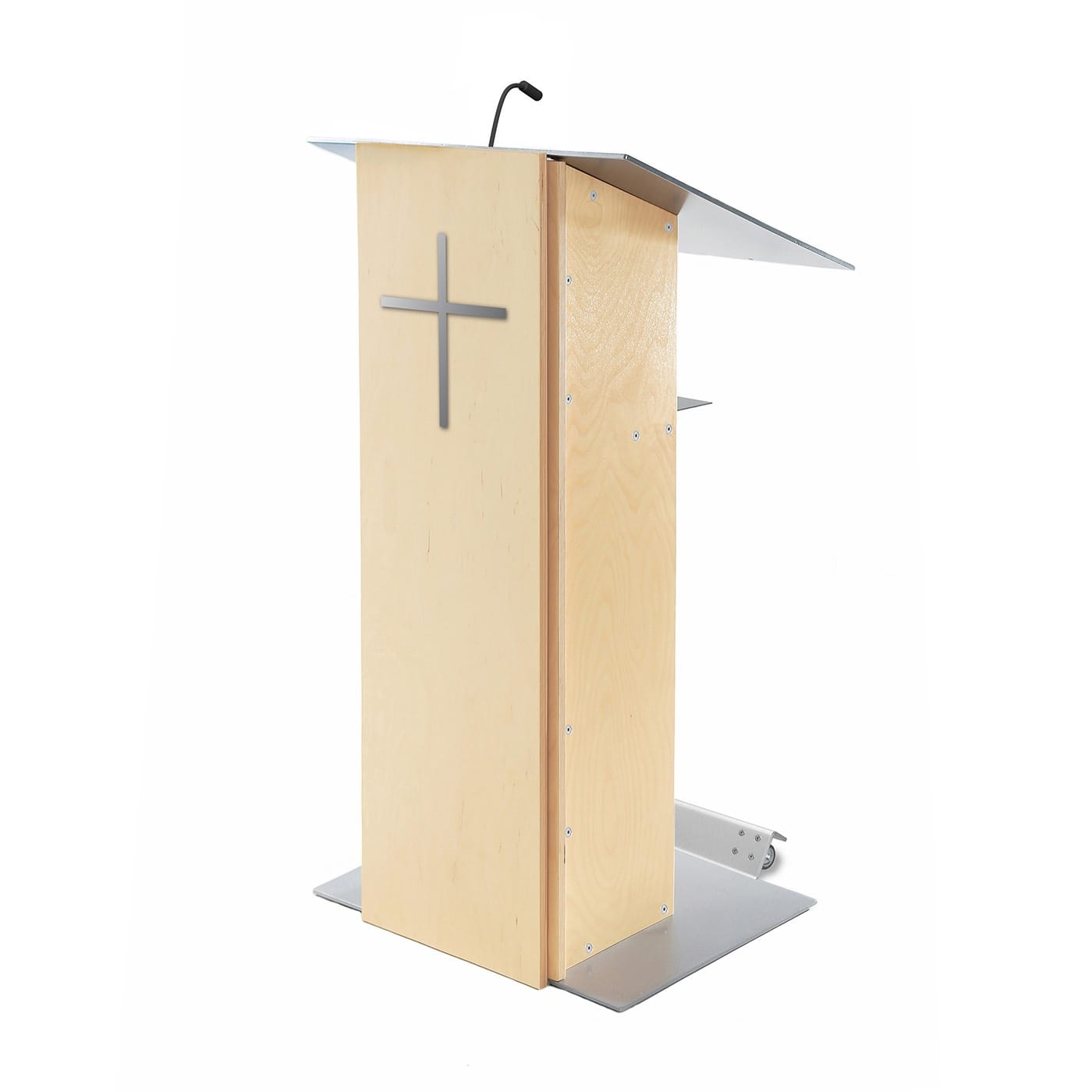 Urbann Wood Church Lectern with Cross - K2