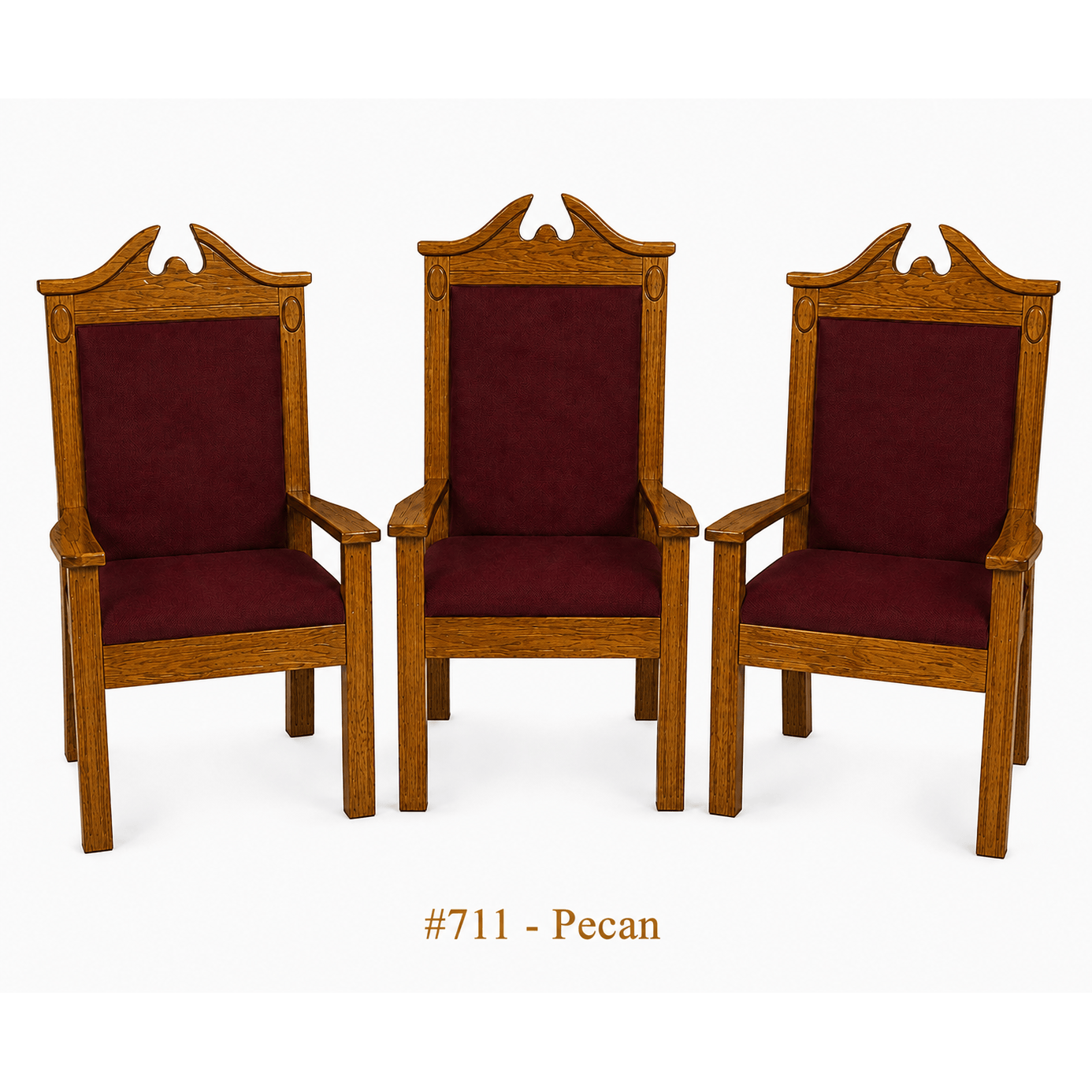 Imperial Woodworks Center Pulpit Chair 52” TPC-296C
