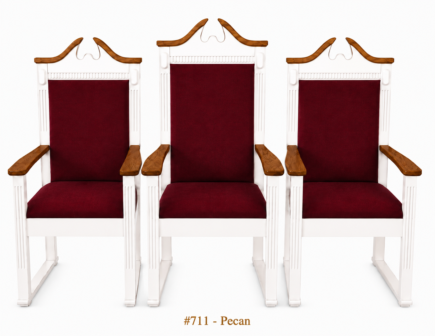 Imperial Woodworks Colonial Center Pulpit Chair TPC-603C