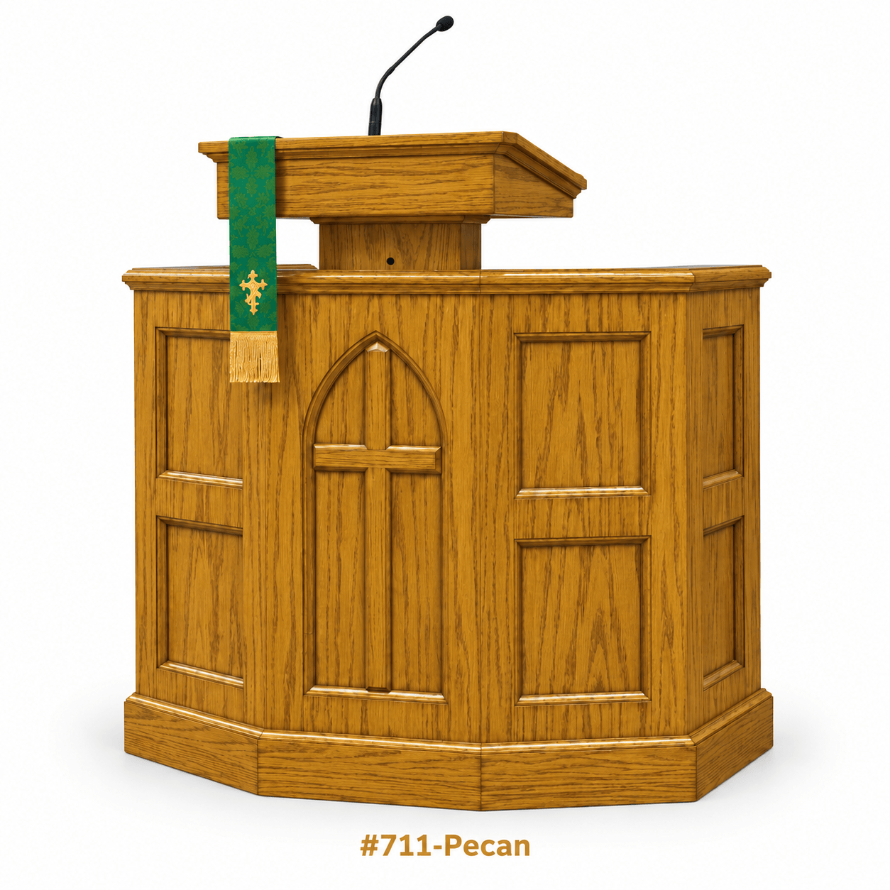 Imperial Woodworks Raised Wooden Pulpit For Church 1-CU
