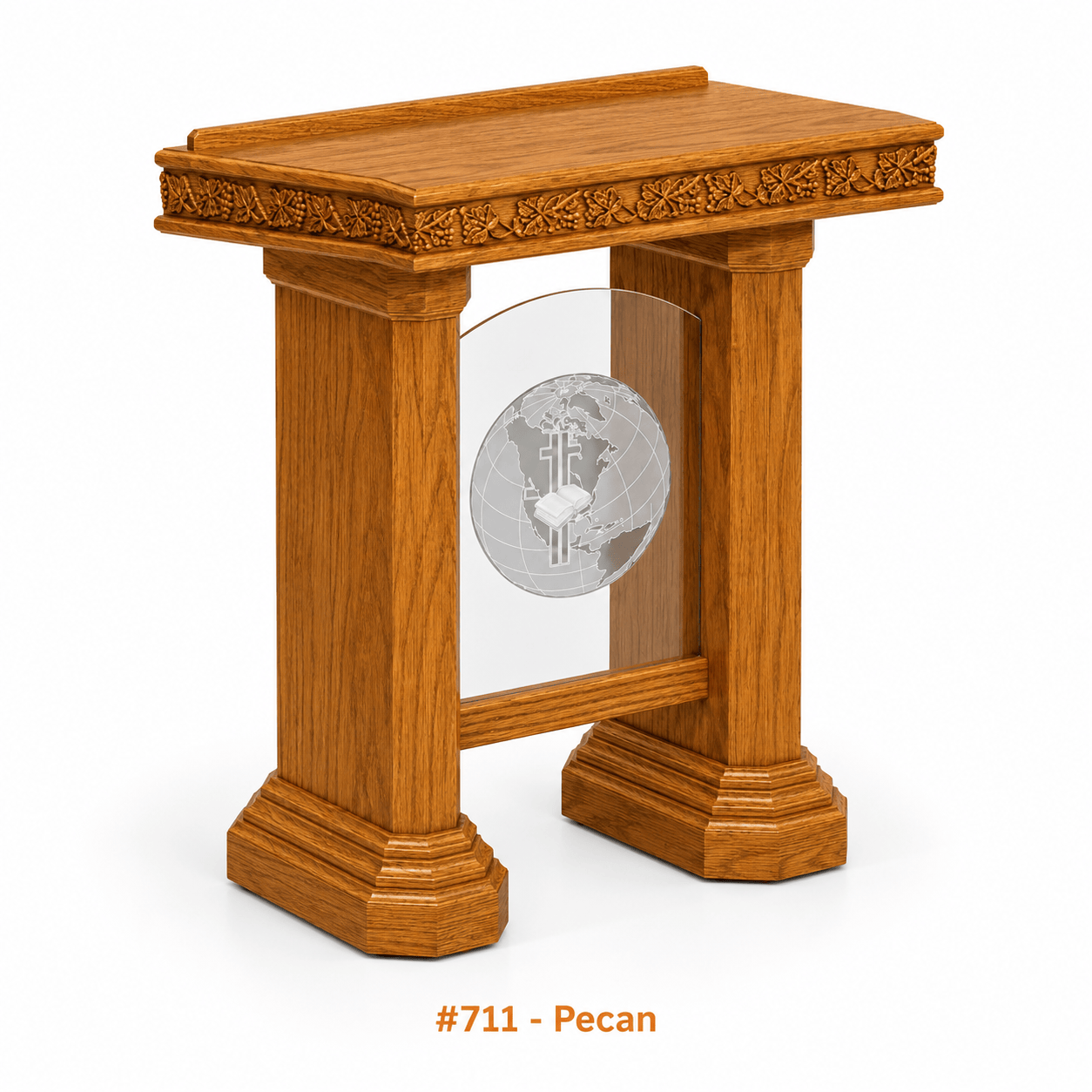 Imperial Woodworks Wood With Acrylic Pulpit NO 5405