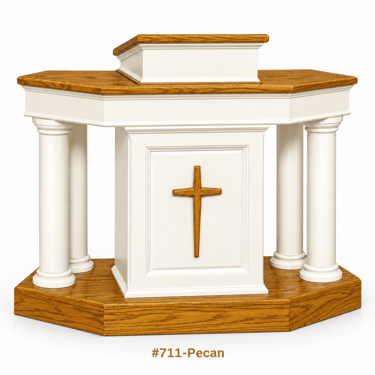 Imperial Woodworks Wooden Traditional Church Pulpit 810 CU