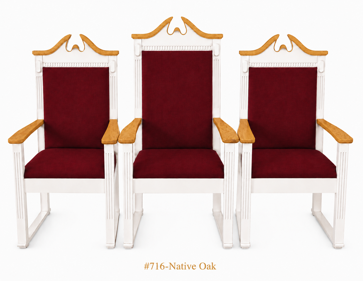 Imperial Woodworks Colonial Side Pulpit Chair TPC-603S