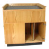 Executive Wood Educator™ Large Multimedia Lectern and Presentation Cart - EDU042