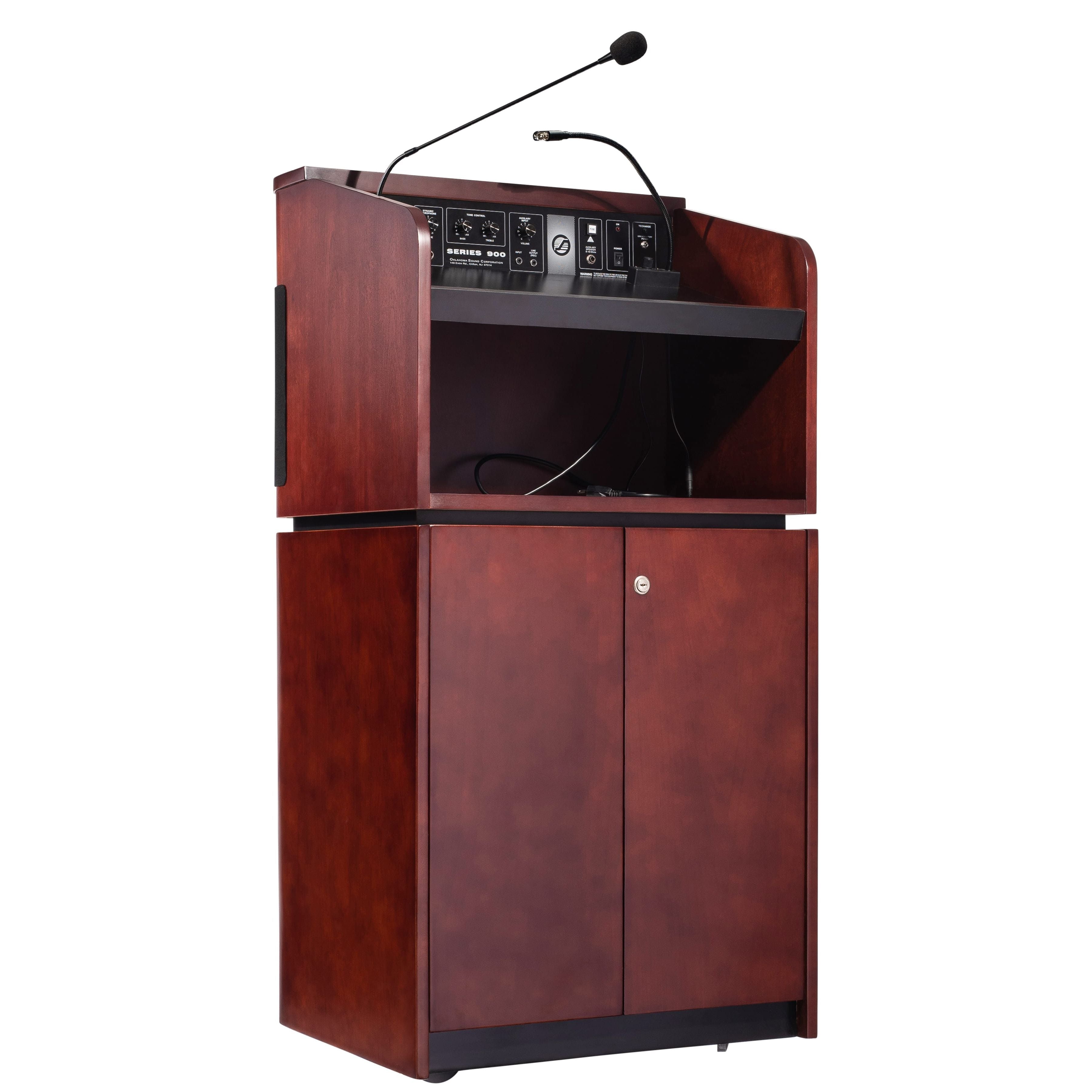 Oklahoma Sound Veneer Contemporary Tabletop & Base 950/901 Combo Sound Lectern
