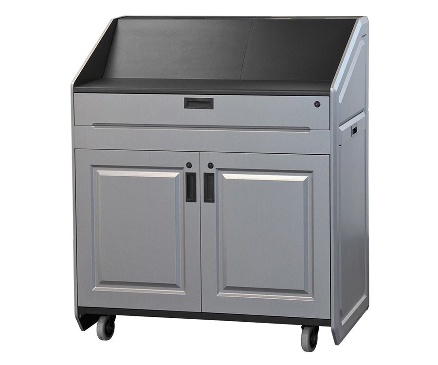 AFVI Multimedia Executive Podium with Pocket Doors - PDX21
