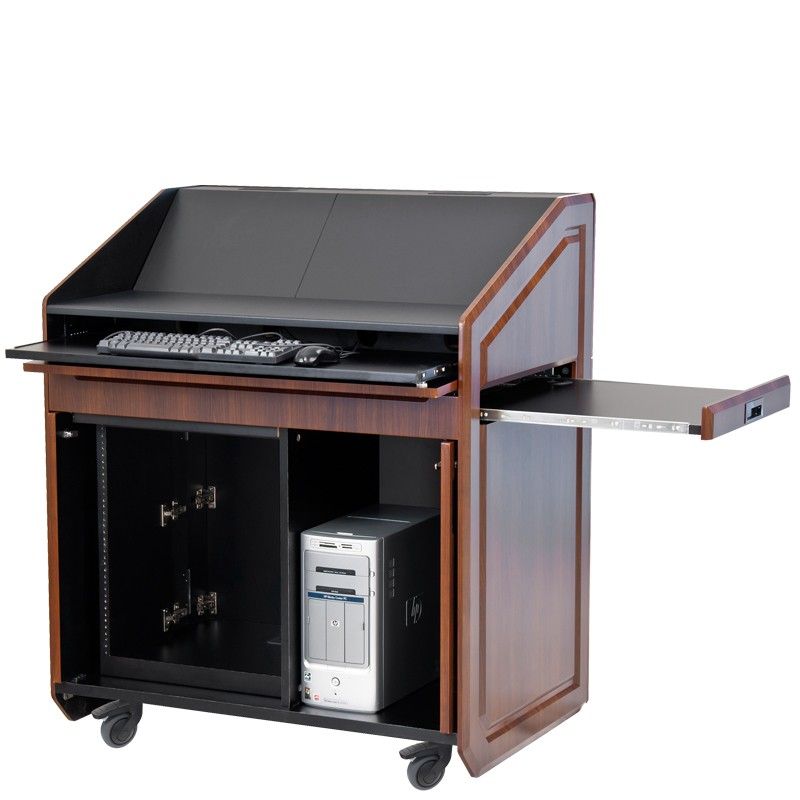 AFVI Multimedia Executive Podium with Pocket Doors - PDX21