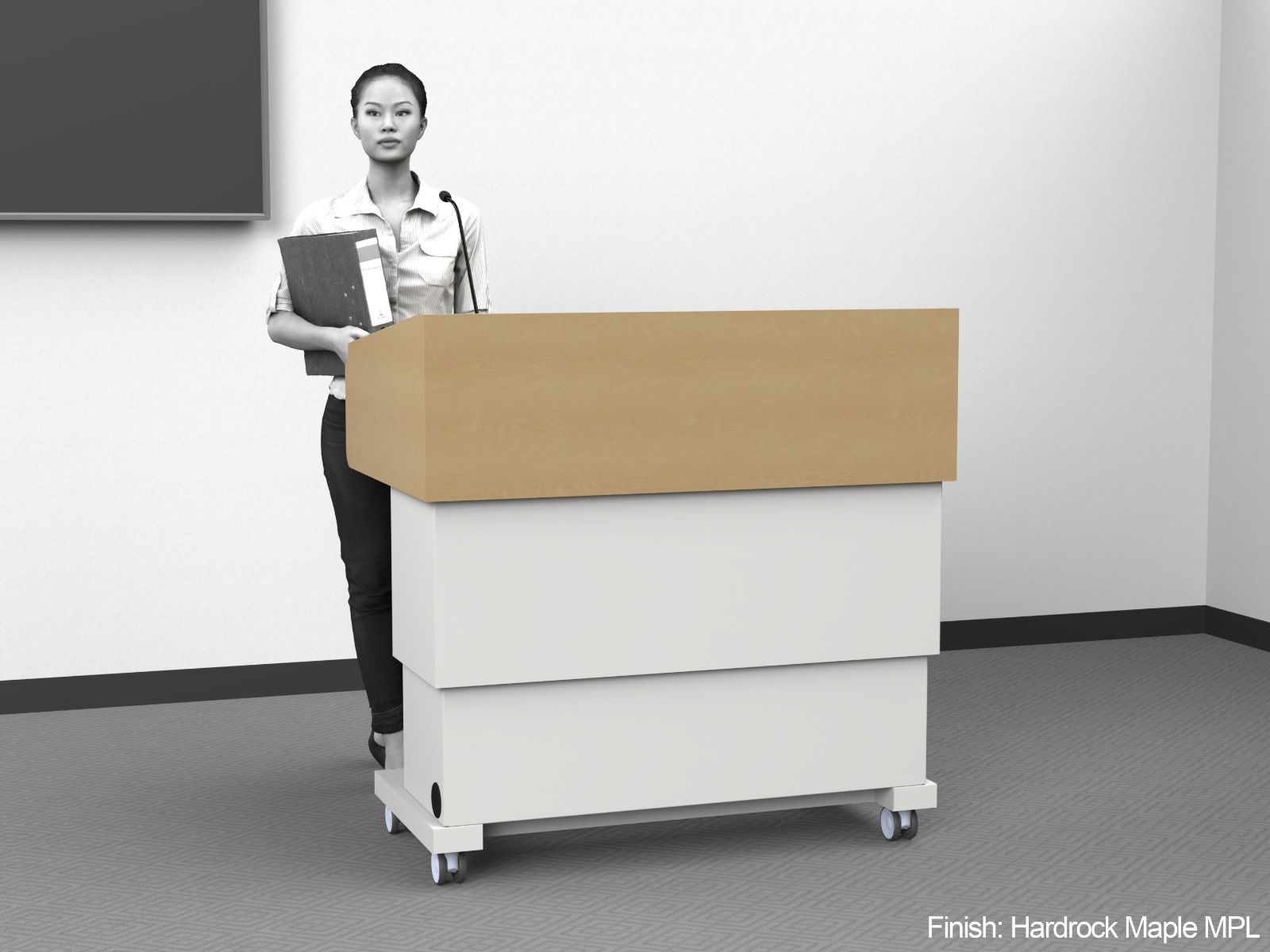 AVFI ADA Compliant Height Adjustable Instructor Podium - PDYZ38