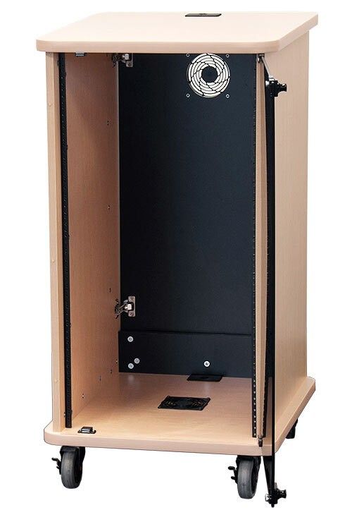 AVFI Deluxe Mobile EIA Equipment Storage Racks 12U 16U 21U