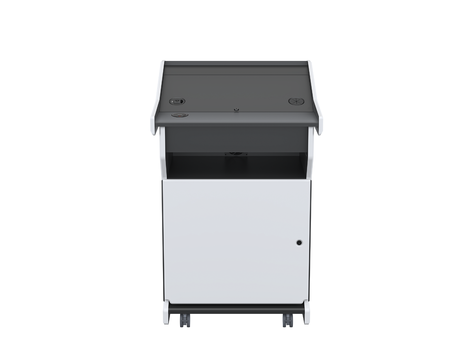 AVFI Digital Mobile Podium with 32" Full HD Display & Charging – PDX1532-FS