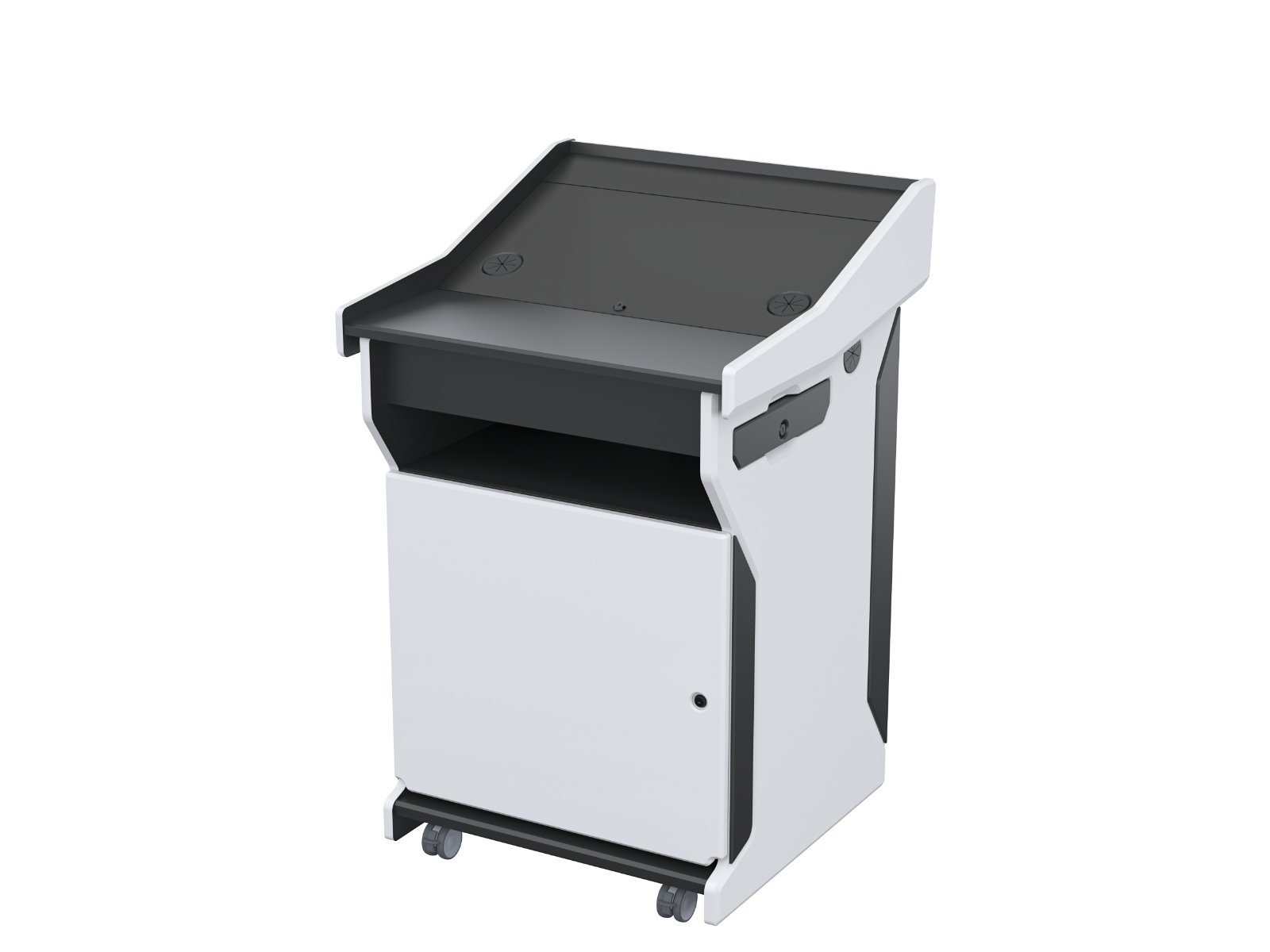 AVFI Flip-Open Top Mobile Podium - PDX1532