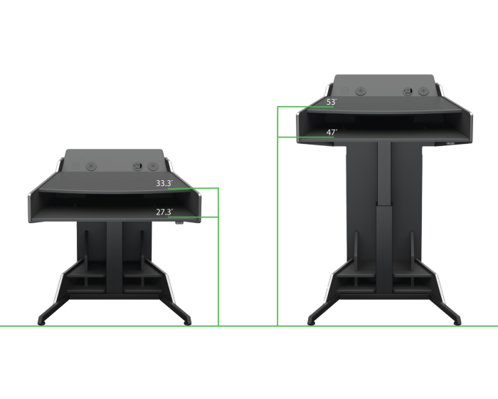 AVFI Height Adjustable Ergonomic Lectern (ADA Compliant) -  LEL023