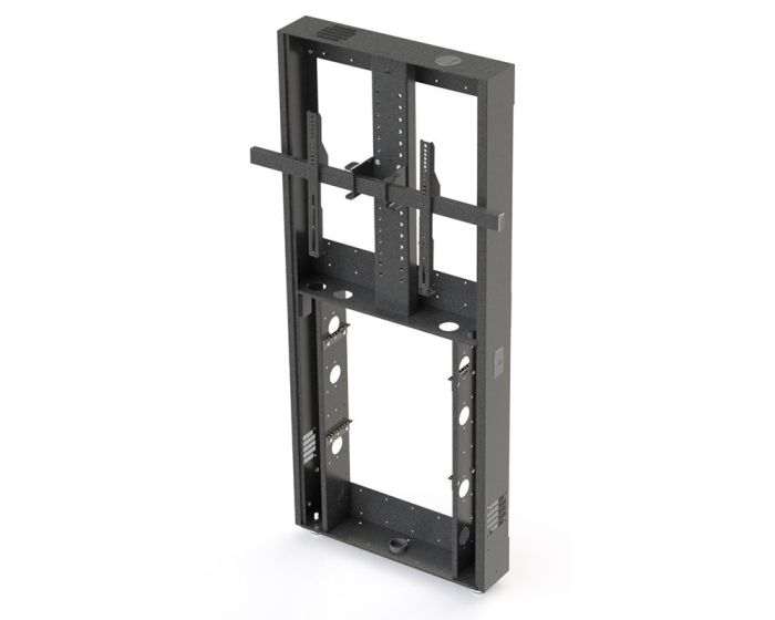 AVFI Height Adjustable Heavy Duty Wall Anchored Stand for Single and Dual Monitor Mount - TP4000WM