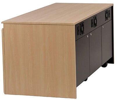 AVFI Minimalist Triple Rack Conference 30" Deep Credenza - CR3030EX