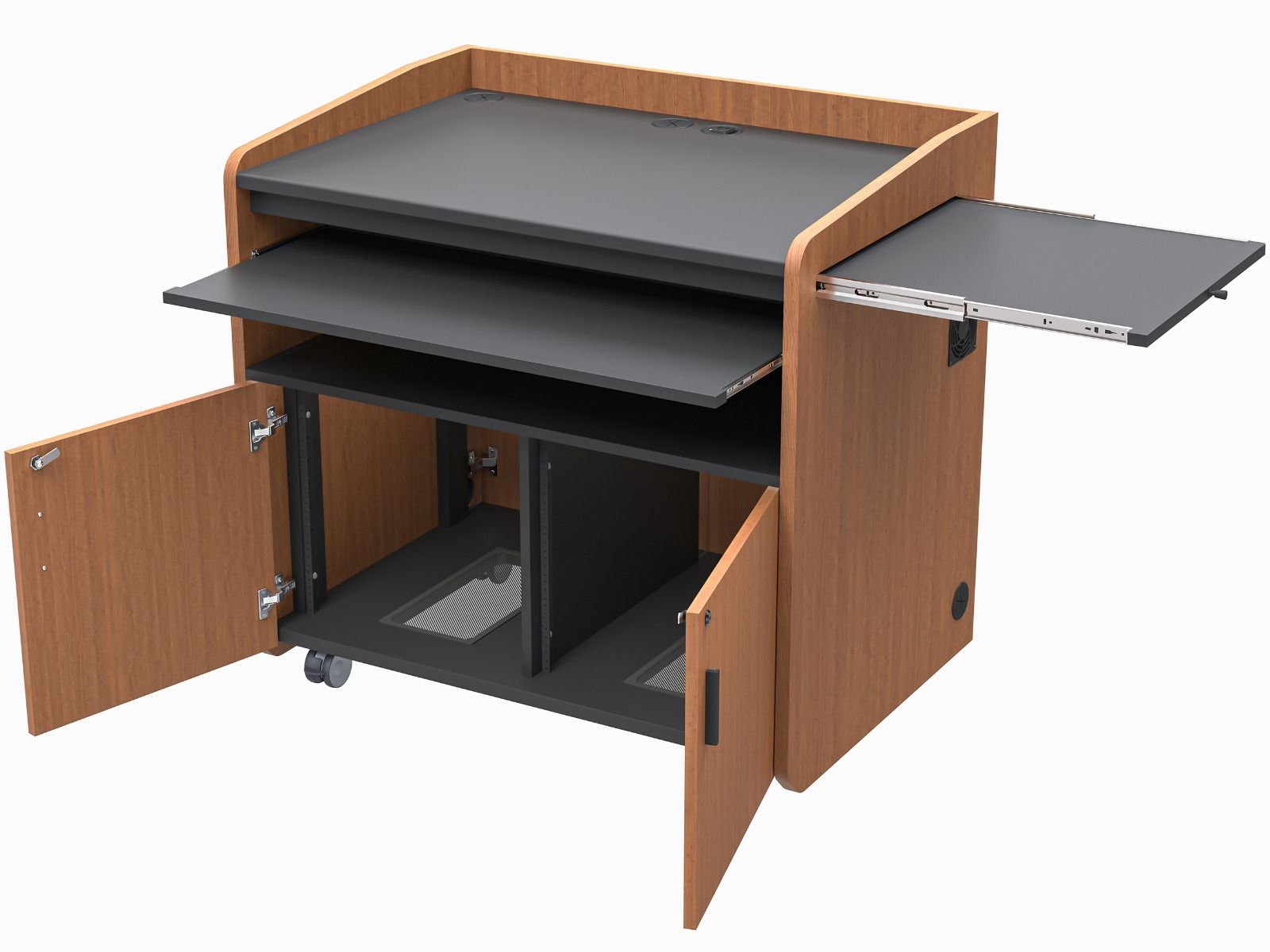 AVFI Modern Flat Top Multimedia Podium - PD3008