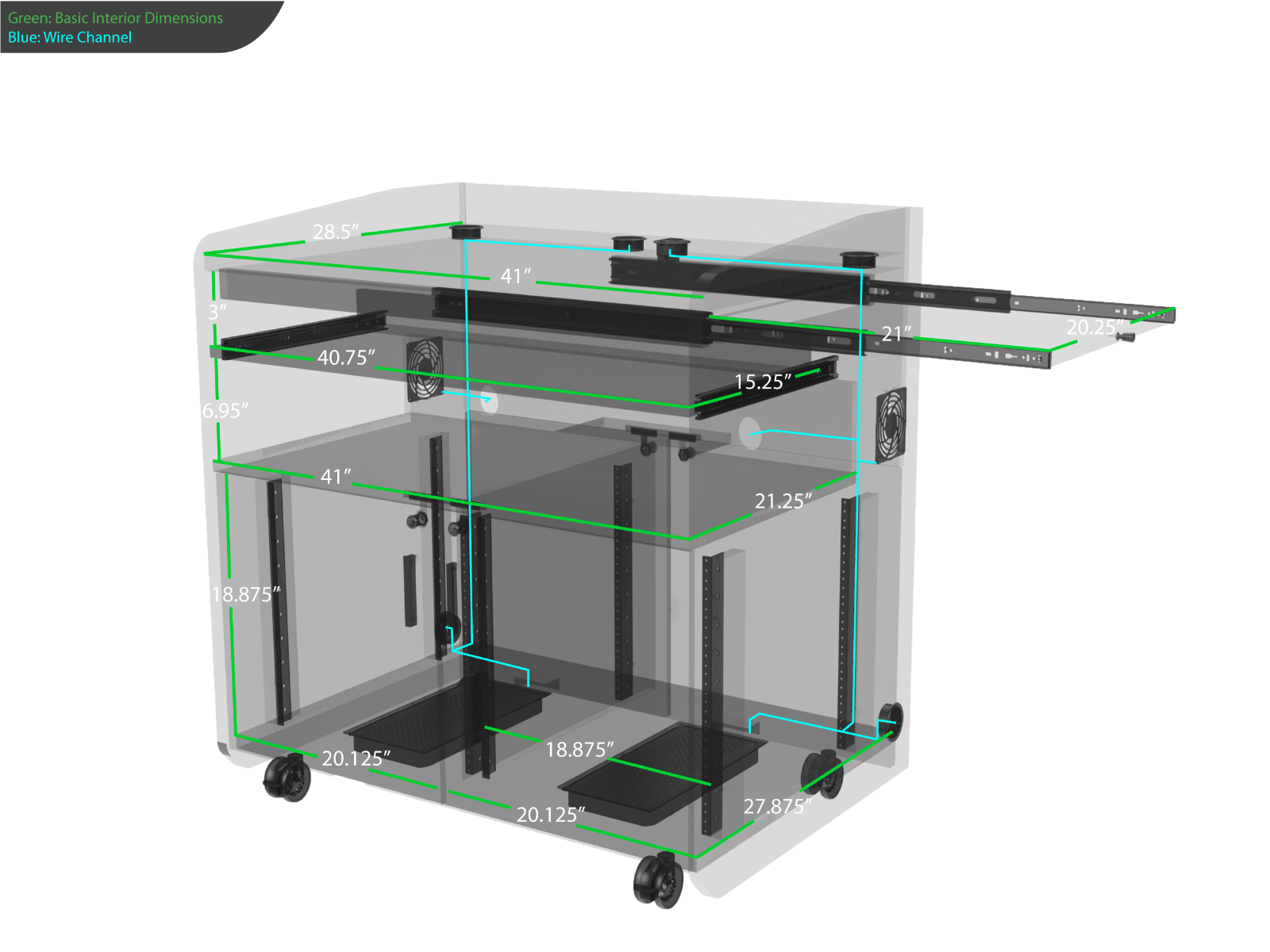 AVFI Modern Flat Top Multimedia Podium - PD3008