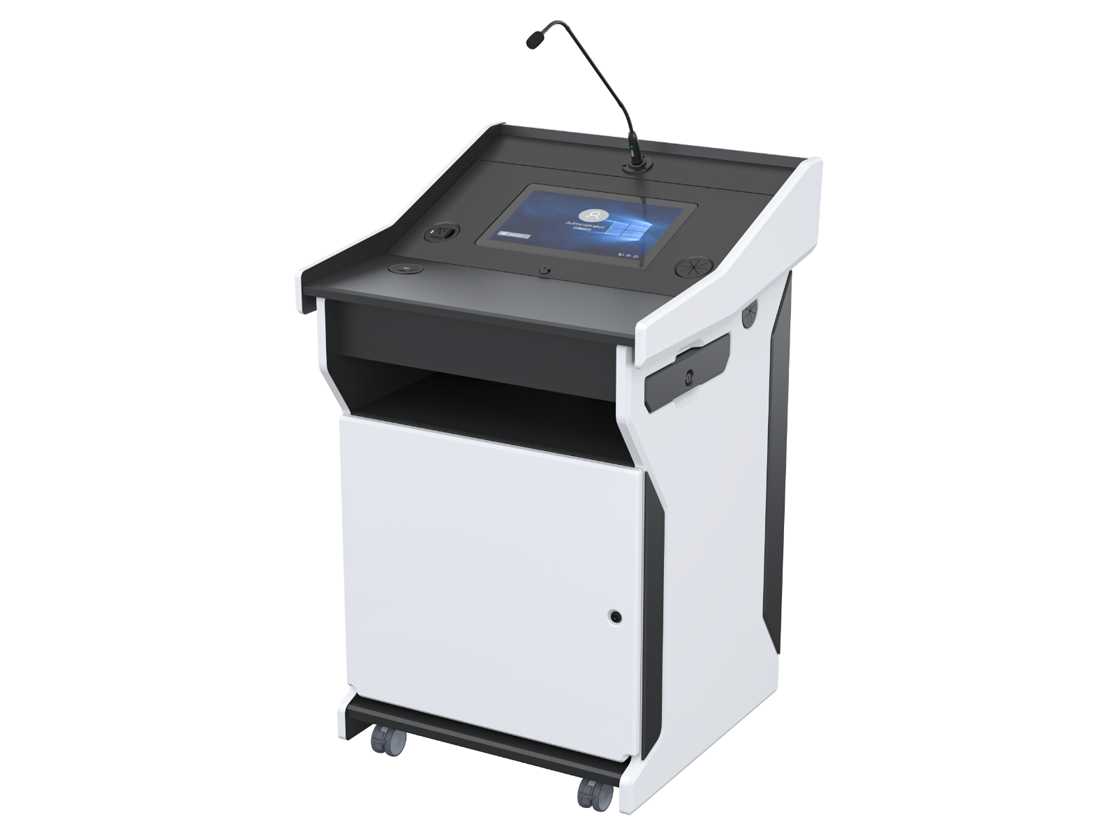 AVFI Multimedia Digital Mobile Podium - PDX1532-PC-FS