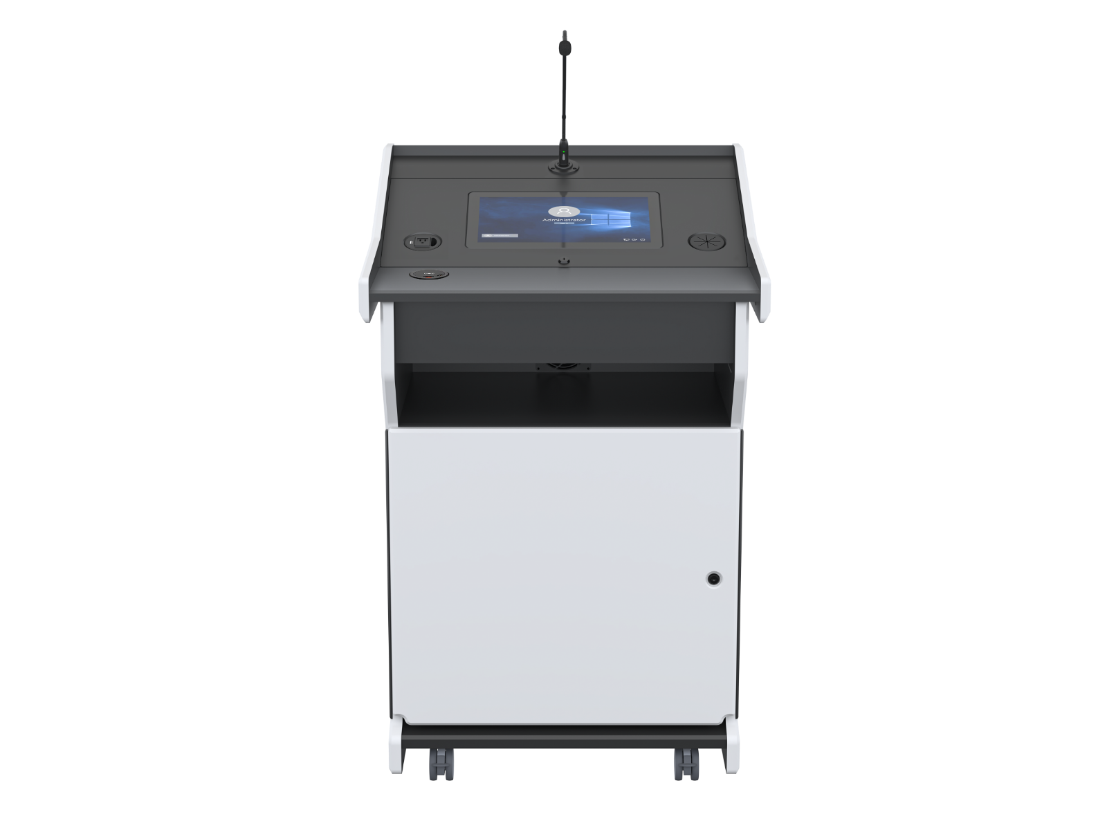AVFI Multimedia Digital Mobile Podium - PDX1532-PC-FS