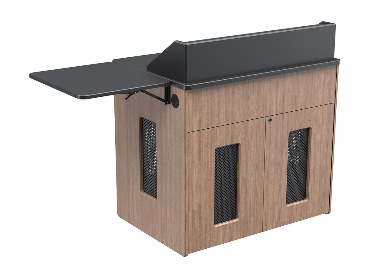 AVFI Multimedia  Dual Rack Mobile Instructor Station Podium - PD5107