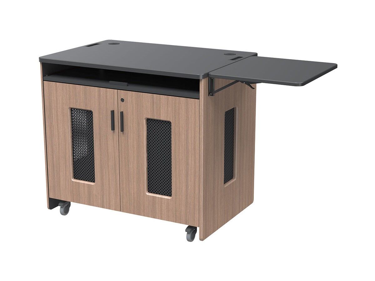 AVFI Multimedia  Dual Rack Mobile Instructor Station Podium - PD5107
