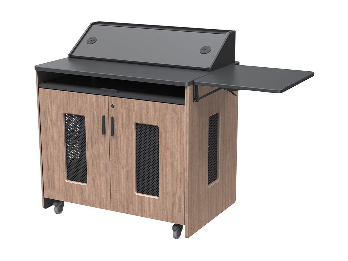 AVFI Multimedia  Dual Rack Mobile Instructor Station Podium - PD5107