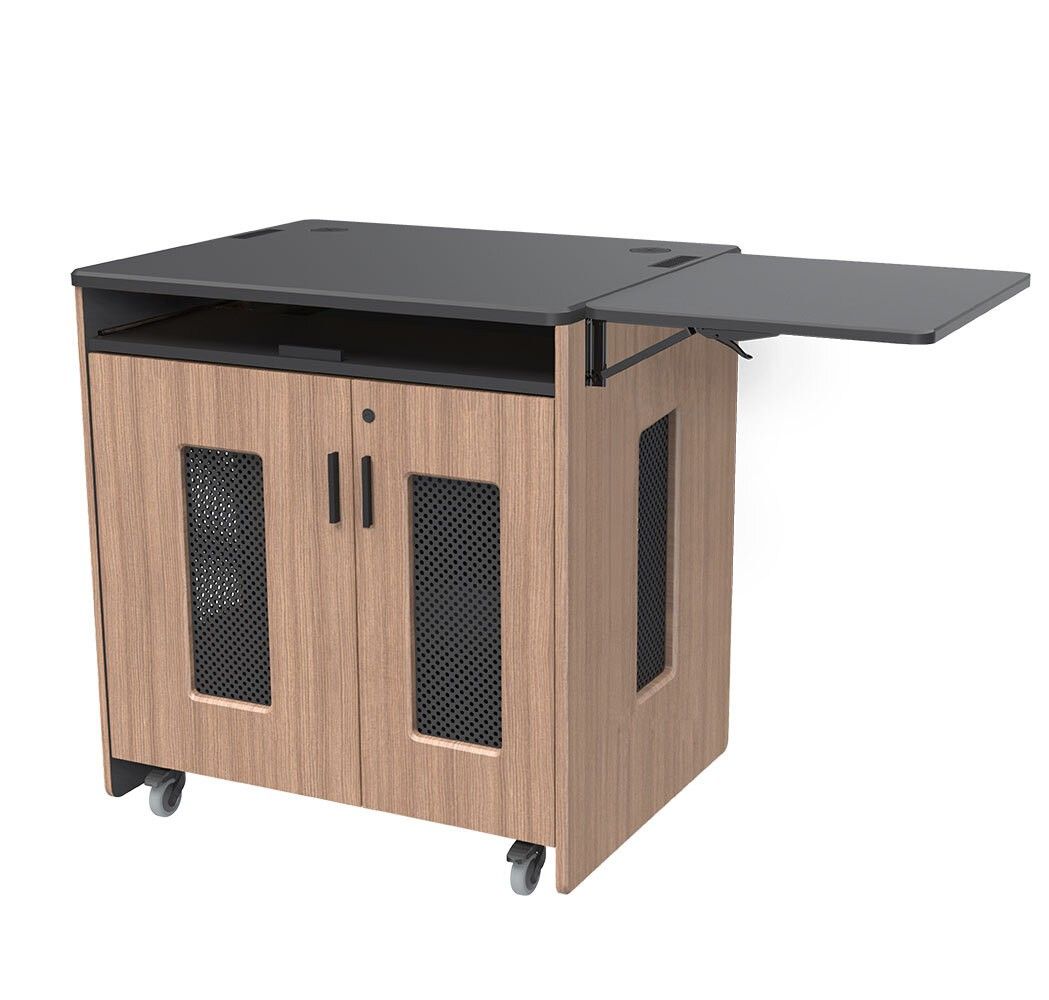 AVFI Multimedia Mobile Instructor Station with Keyboard Tray - PD51